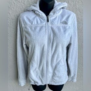 The North Face White Full Zip Fleece